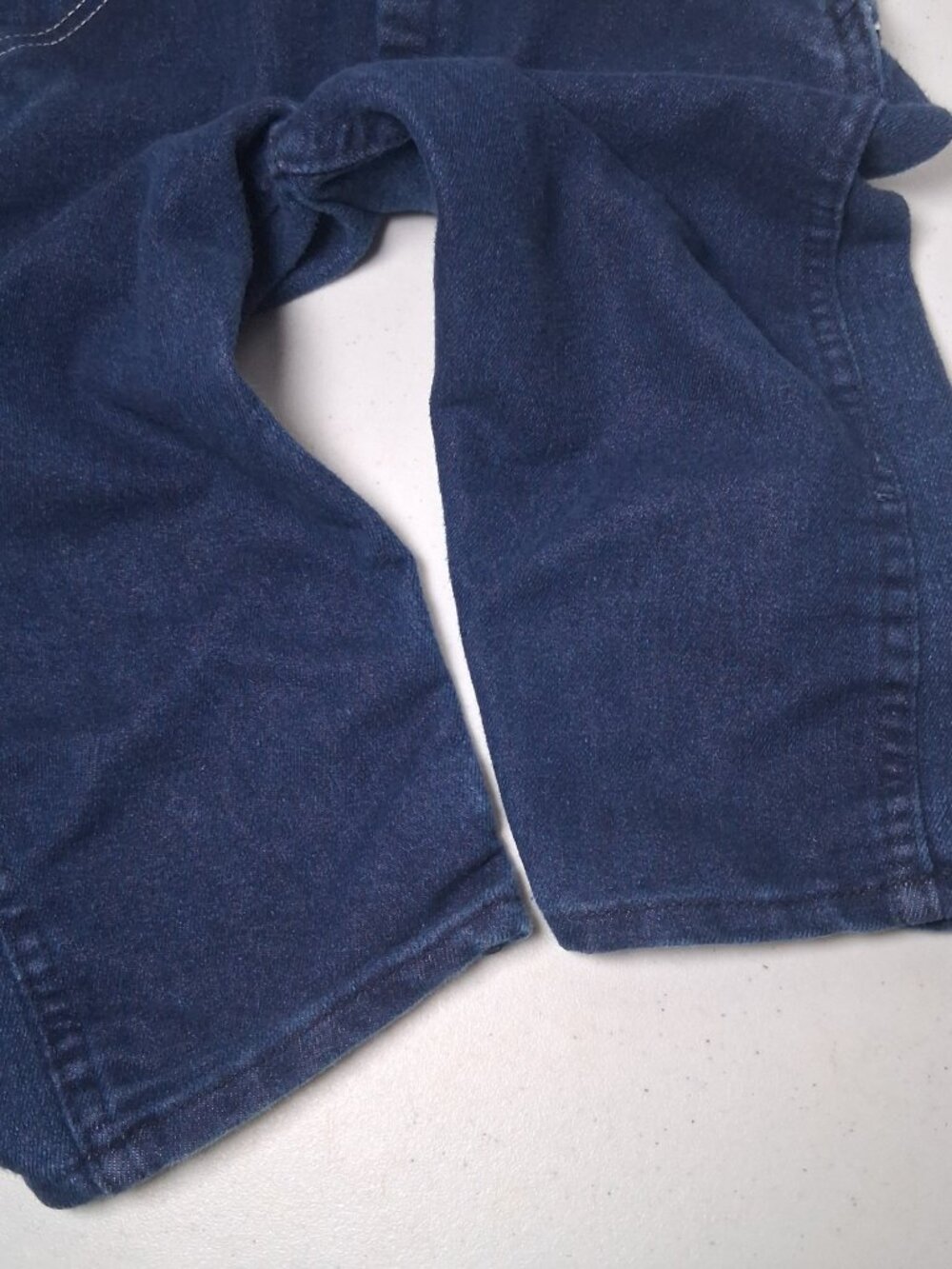 Round House Overalls Youth 4T Dark Wash Blue Denim Bibs Bib Pants USA Made - Picture 14 of 15